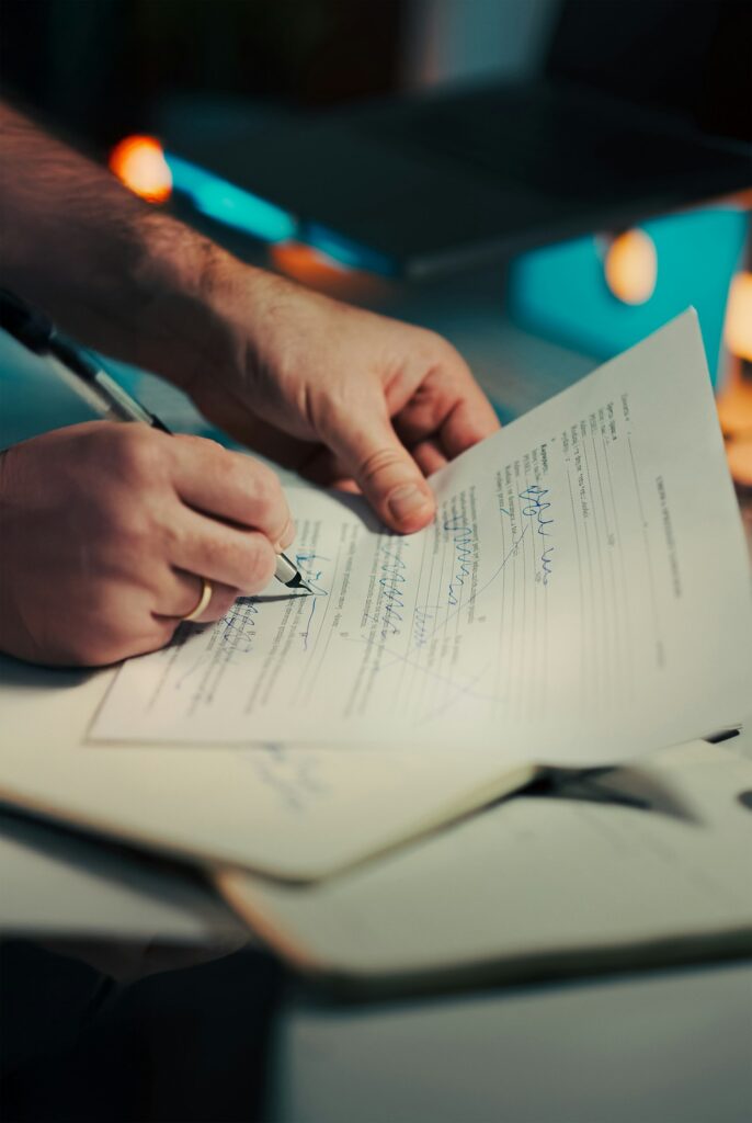 Signing insurance and liability paperwork - local citations for tree service companies